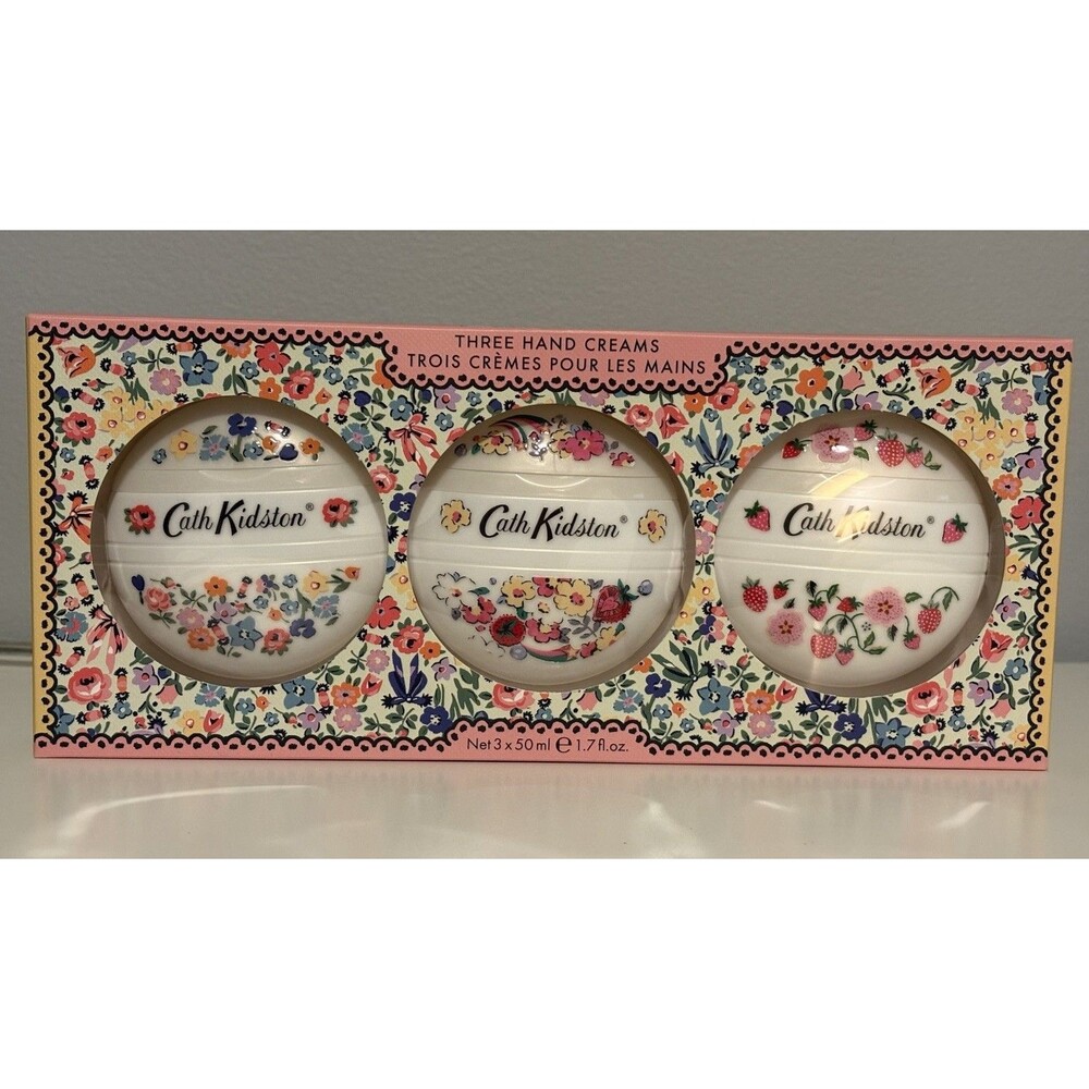 New! Cath Kidston Hand Cream Trio Floral Gift Set 1.7 fl. oz. Each Three Pack